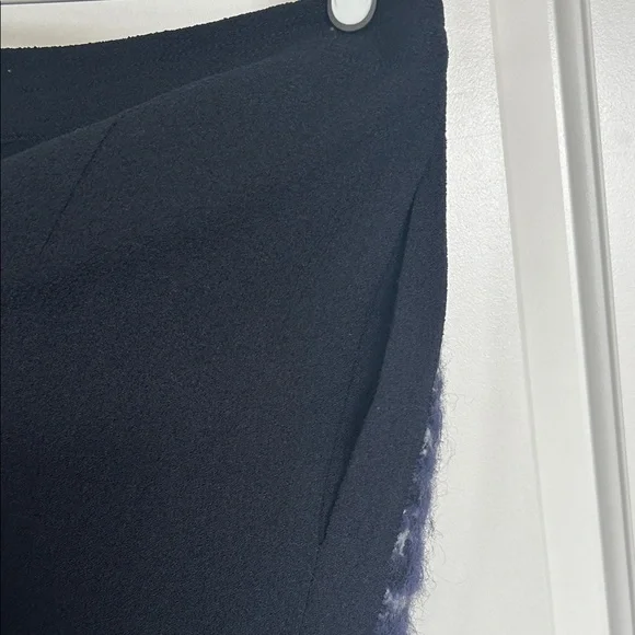O'2nd Wool Navy Textured Mini Skirt - Picture 7 of 10